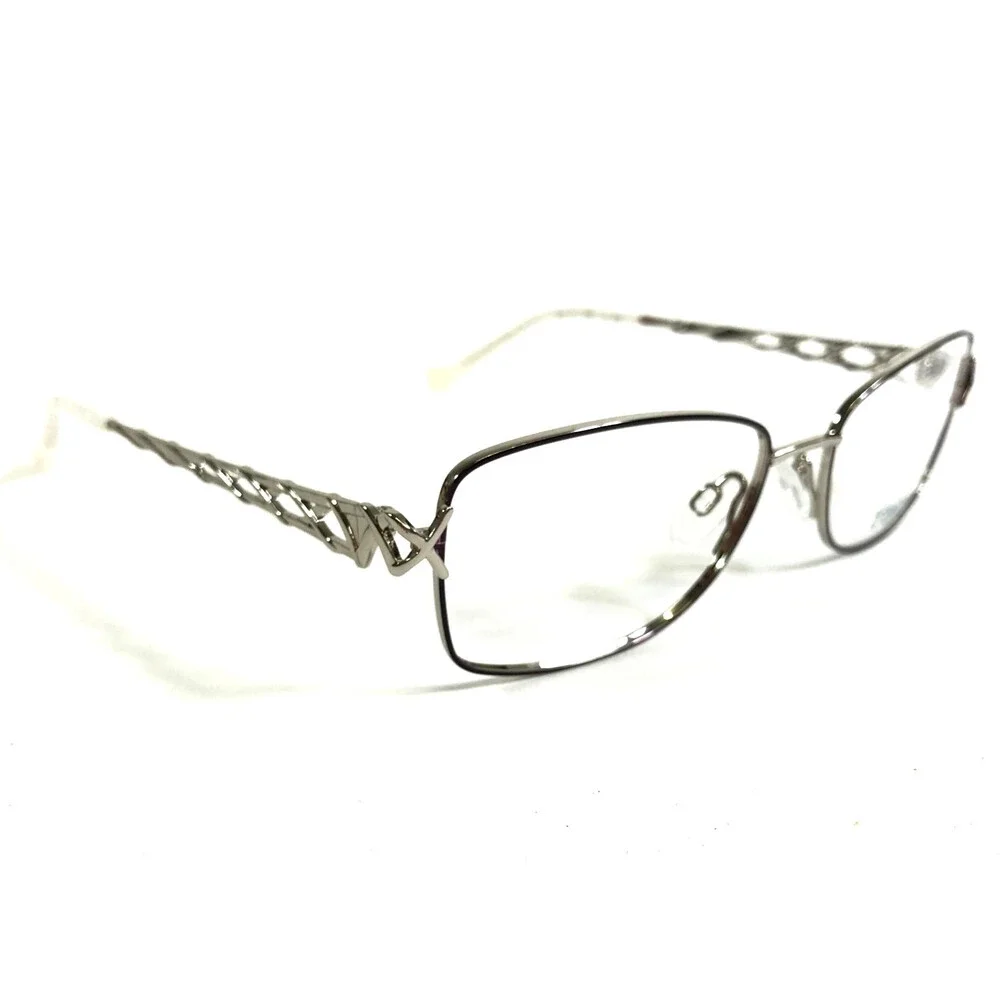 Tura Eyeglasses Frames R235 LIL Lilac Silver Cat Eye Wire Rim 55-17-140